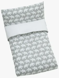 Sengesæt Tremmeseng Elefant 100x130, Grå