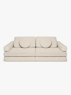 Shappy Play Bygbar Sofa 160x80 cm Kraftig Fløjl, Vanilla