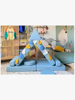 Shappy Play Bygbar Sofa 160x80 cm, Sky Blue