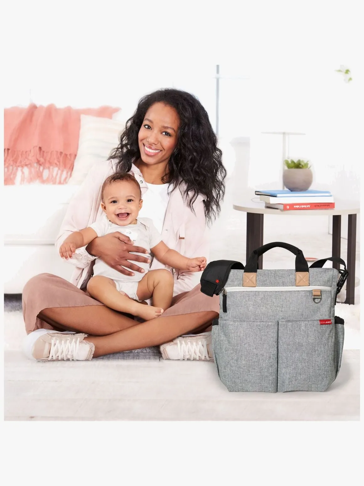 Skip Hop Duo Signature Pusletaske, Grey Melange