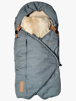 Sleepbag Mini Vinterkørepose, Grey Mélange/Brown