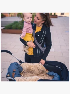 Sleepbag Mini Vinterkørepose, Grey Mélange/Brown