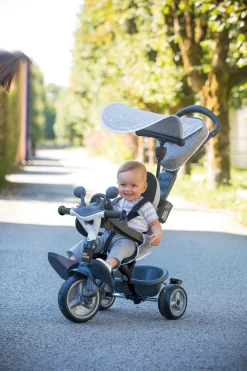 Smoby Trehjulet Cykel Baby Driver Plus, Grå