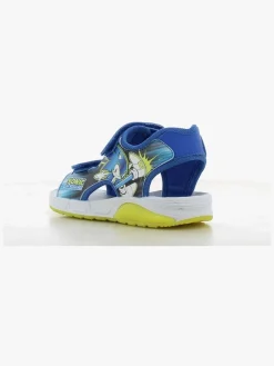 Sonic Blinkende Sandaler, Blue/Neon Yellow
