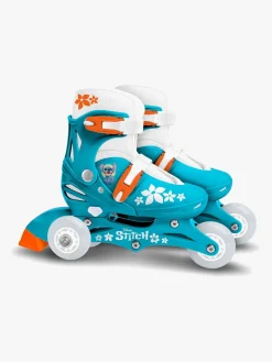 Stamp Stitch Justerbar 2-i-1 Inliners Størrelse 27-30, Grøn/Blå