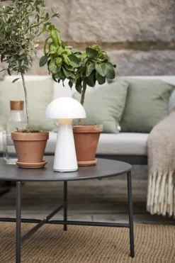 Star Trading Bordlampe Mushroom, Hvid