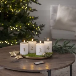 Star Trading LED Bloklys 4-pak, Flamme Advent