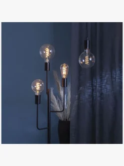 Star Trading LED-lampe E27 G125 Decoled Spiral Clear 3-step Memory