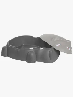 Starplast Flodhest Pool & Sandkasse, Grå