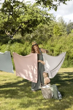 Stofble Layered Musselin ØKO Sage Green