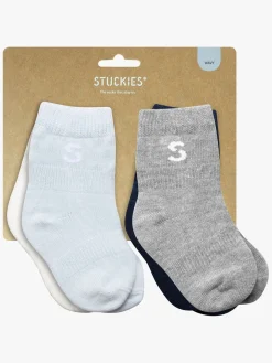 STUCKIES Strømper Baby 4-pak, Wavy