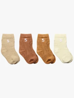 STUCKIES Strømper Baby 4-pak, Desert