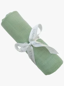 Summerville Tæppe/ Stofble i Musselin, Cameo Green