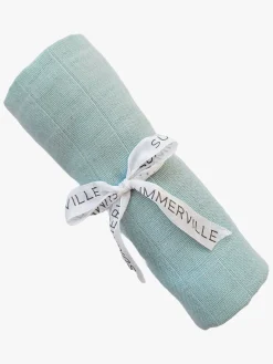 Summerville Tæppe/ Stofble i Musselin, Ice Blue