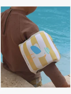 SUNNYLiFE Badevinger, Sid the Seagull Mustard Stripe