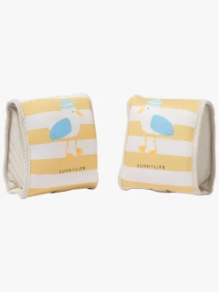 SUNNYLiFE Badevinger, Sid the Seagull Mustard Stripe