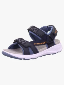 Superfit Criss Cross Sandaler, Blå/Orange