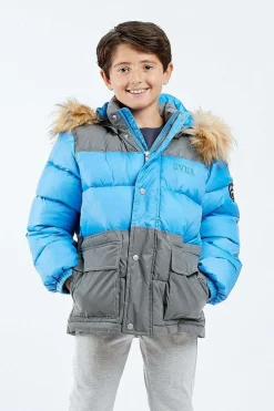 Svea Contrast Padded Parka, Magic Blue
