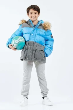 Svea Contrast Padded Parka, Magic Blue