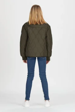 Svea Quiltet Jakke, Army Green
