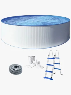 Swim & Fun Kreta XL poolsæt 460x120 cm, Hvid