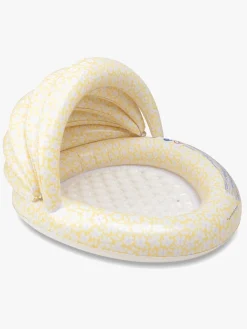 Swim Essentials Badebassin med Solbeskyttelse 100 cm, Florish Yellow