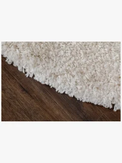 Teddy Gulvtæppe Rund 160, Hvidt