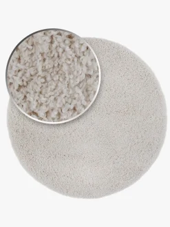 Teddy Gulvtæppe Rund 160, Hvidt