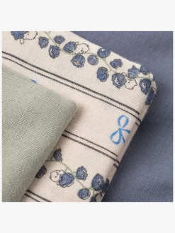 That's Mine Bora Tæppe/ Stofble i Musselin 3-pak, Bell Flower