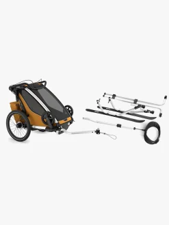 Thule Chariot Sport 1 Cykelanhænger inkl. Skisæt, Natural Gold G3