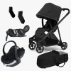 Thule Shine Duovogn inkl. BeSafe iZi Go Modular X2 & Base, Black/Black