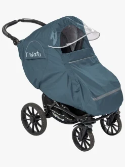 Tinkafu Regnslag m. Skærm, Blå