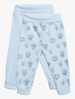 Tiny Treasure Willow Bukser 2-pak, Dogs Baby Blue