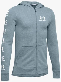 Under Armour Rival Full Zip Hoodie, Stealth Gray