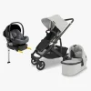 UPPAbaby CRUZ V2 Duovogn inkl. Beemoo Route i-Size Autostol Baby & ISOFIX Base, Anthony Grey/Mineral Grey