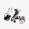 UPPAbaby VISTA V2 Duovogn inkl. Maxi-Cosi CabrioFix i-Size Autostol Baby inkl. Base, Alice Dusty Pink