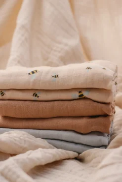 Vanilla Copenhagen Tæppe/ Stofble i Musselin 6-pak, Honeybee