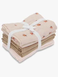 Vanilla Copenhagen Tæppe/ Stofble i Musselin 6-pak, Ladybug