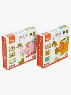 VIGA Træpuslespil m. Dyr, 2-pak, 8x12 Brikker