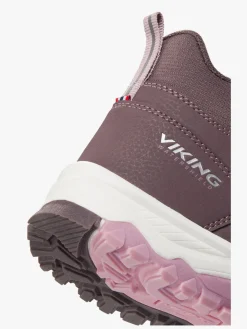 Viking Akkarvik Mid SL WP  Forede Sneakers, Plum/Pink