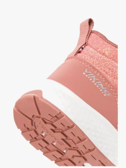 Viking Bouncy Glitter Mid 2V WP Sneakers, Pink
