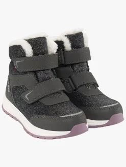 Viking Equip Glitter 2V WP Vinterstøvler, Charcoal/Dusty Pink