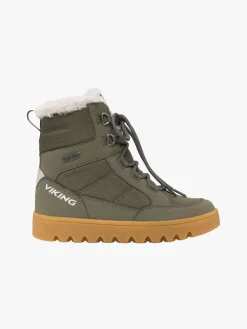 Viking Fleek Zip GTX Vinterstøvler, Pine/Olive