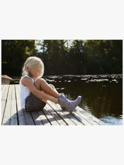 Viking Indie Print Gummistøvler, Dusty Pink/Cream