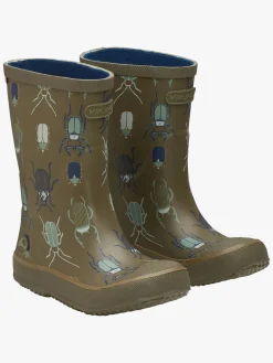 Viking Indie Print Gummistøvler, Khaki/Linen
