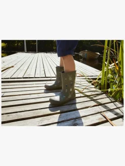 Viking Indie Print Gummistøvler, Khaki/Linen