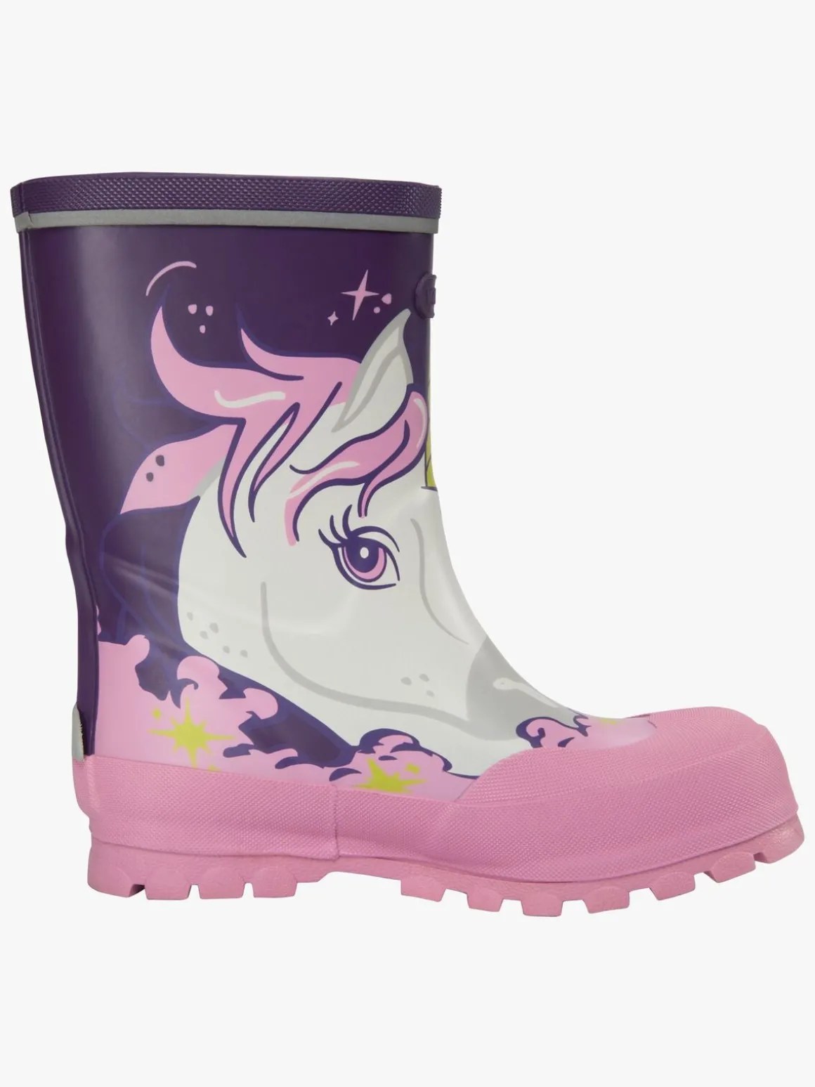 Viking Jolly Print Gummistøvler, Purple