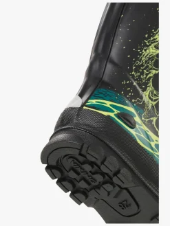 Viking Jolly Print Gummistøvler, Black/Blue Green