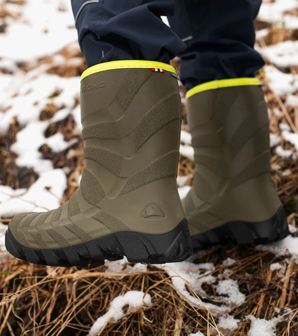 Viking Ultra Forede Gummistøvler, Khaki/Sort