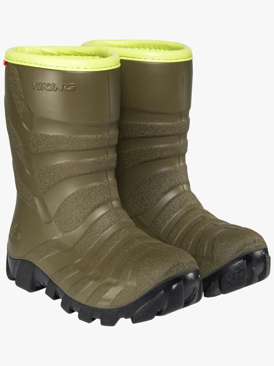 Viking Ultra Forede Gummistøvler, Khaki/Sort